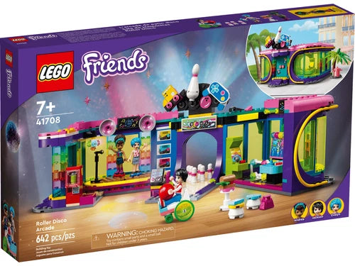 LEGO FRIENDS 41708 Roller Disco Arcade 100% Complete RETIRED Bowling Arcade
