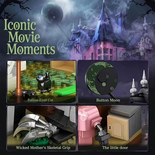 Pink Castle Haunted House Modular Building Set for Adults-2826Pcs