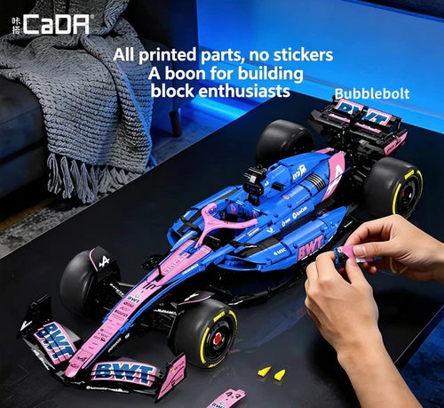 CADA 1:8 Double Eagle Alpine F1 Racing Car Building Blocks Gift Set 2173 Pcs New