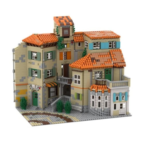 Corner Mansion MOC Building Modular Architecture Design 3365 Pcs
