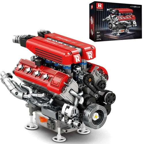 V8 Engine Model Building Kit for Adults, V8 Engine Model That Runs, Physical Sci