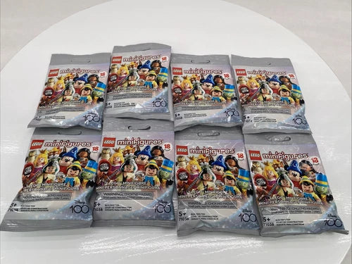 MEOW 2023 Disney 100 Series Minifigures 71038 - Lot of 8 Blind Bags - NEW/SEALED