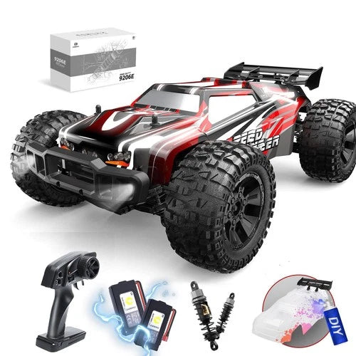 DEERC 48+KM/H 1:10 RC Car Fast Off Road Monster Remote Control Truck 2 batteries