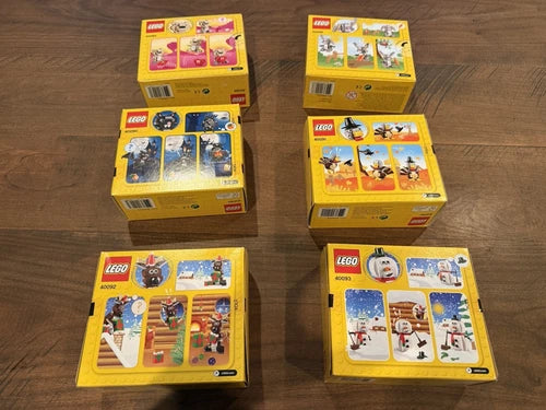 LEGO 2014 Seasonal Lot 40085, 40086, 40090, 40091, 40092, 40093 NEW and Sealed