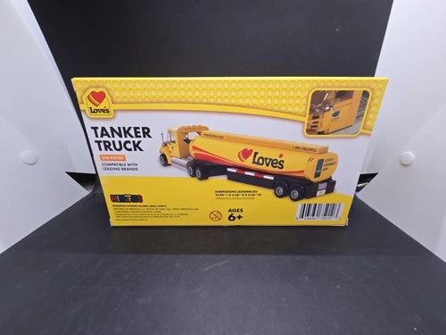 NIB Love's Travel Stop Tanker Truck Minizfigs Building Toy Bricks