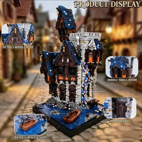 NEW Fantasy Krylhan Castle MOC 5345PC Building Block Set+x5 FREE FIGURES