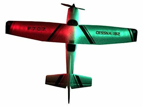 New P707G 3Ch RC Airplane with LED Light Fixed Wing Plane Outdoor Toys with 2.4G