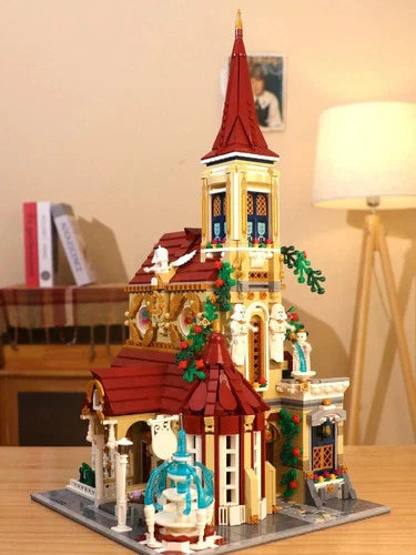 MOC Rosary Abbey Modular Building Blocks Set Toys Gift 2959 pcs