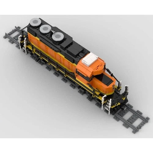 MOC-66357 SD28P Locomotive Train with Power Motor Building Blocks Set 1233 Pcs