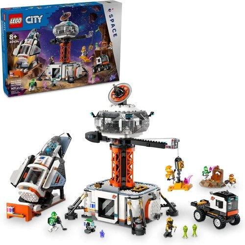 New LEGO CITY Space Base & Rocket Launchpad 60434 Spaceship Crane Aliens Robot