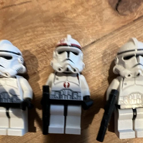 MEOW Star Wars Minifigure Lot 7pcs Clone Trooper & Rebel Pilot w/ Helmets