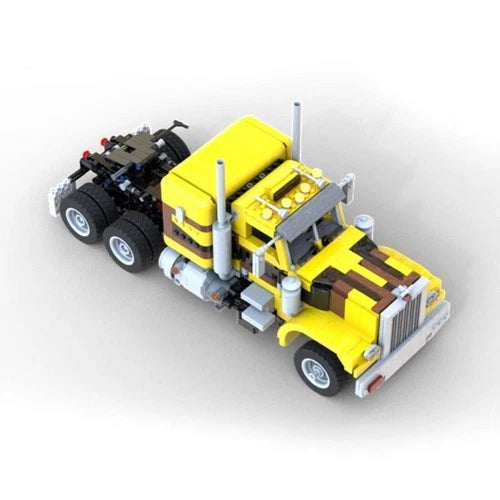 Mocs Bricks Sets PF Peterbilt 359 Semi Truck Building Toys Kits 1542 Pieces