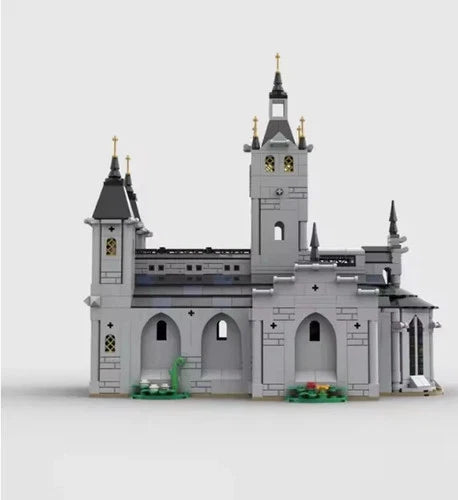 NEW Medieval Church Building Blocks Set Model Adults MOC Castle Cathedral
