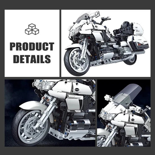 Motorcycle Model Building Blocks MOC Set 1562PCS