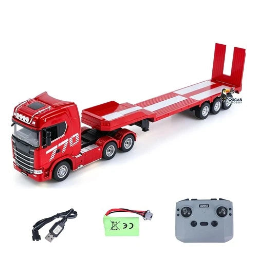 HUINA RTR 1/24 Remote Control Tractor Truck 770S Light Sound Manual Support Legs