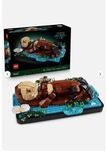 Lego 21366 Ideas Floating Sea Otters Building Sets for Adults 1234 pcs Free Ship