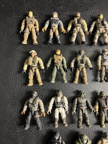 Mega Bloks Construx Call of Duty 23 Lot Military Soldier Figure *4 Missing Parts
