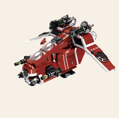 NEW Galaxy Gunship Building Blocks Set Model Adults MOC Spaceship Sci-Fi Star