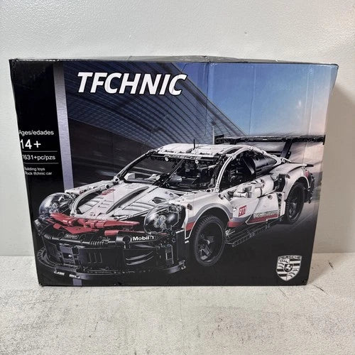 Unbranded Porsche 911 Race Car Model Building Blocks Kit Set 1631 PCS -Ages 14+