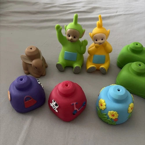 Teletubbies Vtg 90s Mega Bloks TeletubbyLand Building loose blocks 1999