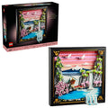 MEOW Art Japanese Cherry Blossom Landscape Building Set for Adults - Room Decora