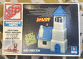 RARE Vintage 1982 Entex Loc Blocs Smurfs Glow In The Dark Gargamels Castle Set