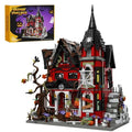Halloween Haunted House Building Blocks Set 1249 PCS Spooky Mansion Decor Mod...