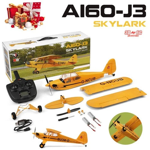 WLtoys XKS A160-J3 RC Plane, 5-CH Large Remote Control Airplane 2Battery NEW
