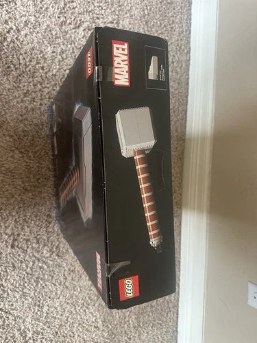 LEGO Marvel Infinity Saga Thor's Hammer 76209 979pc Display Stand Box