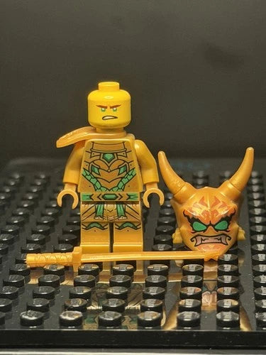 MEOW Ninjago Golden Oni Lloyd Minifigure njo0774! 71774! (Great Condition)