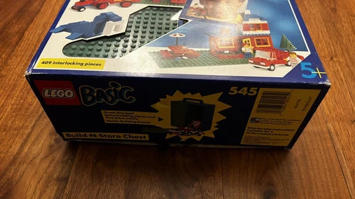 Lego Set 545 Basic Build-N-Store Chest Retired Box Appears Complete W/ Extras
