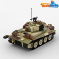 MOC military WWII Tiger tank model building blocks Toys Birthday Gift set