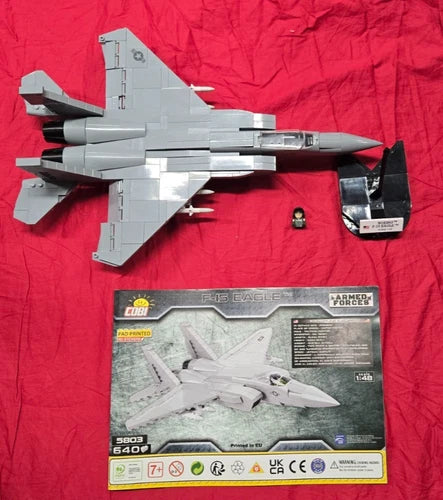 COBI Bricks Armed Forces USAF Boeing F-15 EAGLE Building Block Set w pilot 5803