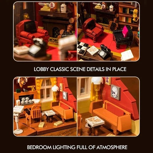 MOC Sherlock Holmes Apartment 221B Baker Street Model Building Blocks