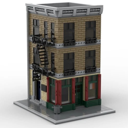 MOC Modular Apartment Office Pub Combination Building Set 767 Pcs