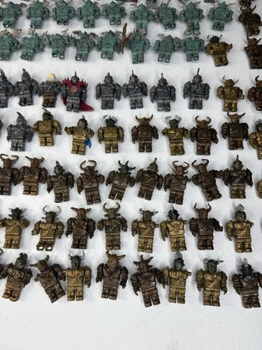 Mega Bloks Krystal Wars Knights Orcs Mini Figures Weapon Accessories Huge Lot