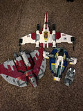LEGO Star Wars Republic Attack Shuttle 8019 Bulk Lot Assorted Ships/Parts