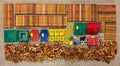 Vtg Lincoln Logs Huge Lot 420+ Extra Pieces- Roofs Windows Figures 4 3 2 Notch
