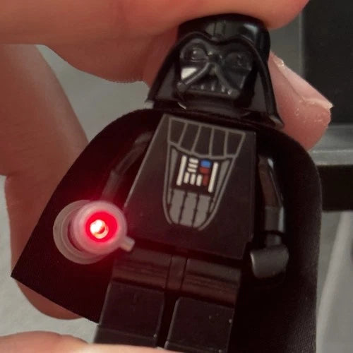 MEOW Star Wars Light-Up Minifigures - Darth Vader & Obi-Wan Kenobi 2005 Working