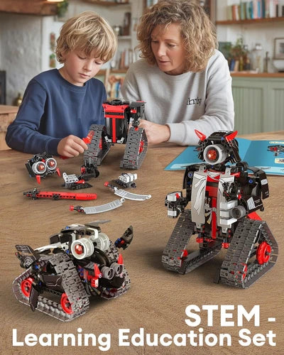 5-In-1 STEM RC Robot Building Kit - 443PCS, Gift for Boys Ages 8-13