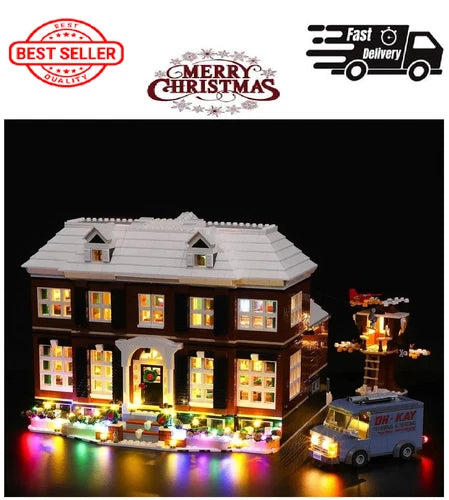 Ideas Home Alone 21330 Building Light Kit; Buildable Movie Memorabilia
