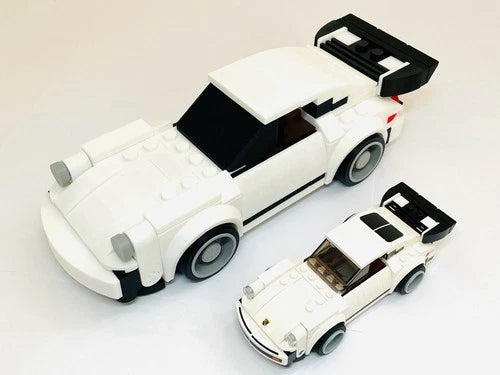 2X Scale LEGO 75895 Speed Champions Porsche 911 Turbo 3.0 3D Printed Custom