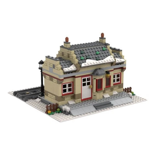 ZITIANYOUBUILD Winter Modular Train Station 526 PCS Building Toys MOC-159188