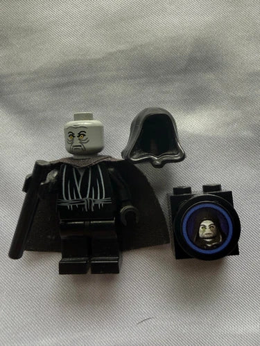 RARE LEGO Star Wars 2005 Emperor Palpatine Minifigure Light Grey Head