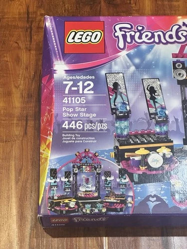 LEGO Friends 41105 Pop Star Show Stage 446-Piece Building Toy Kit - New & Sealed