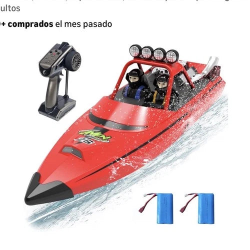ARRIS RC Boat Remote Control Waterproof 2.4GHz 2 Batteries Red Black