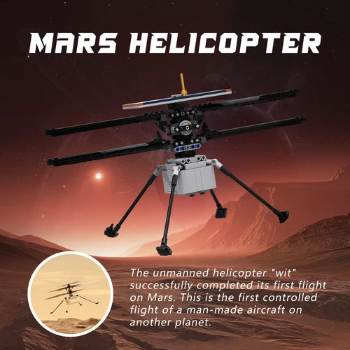 MOC: Mars Helicopter Ingenuity Toys Building Set 735 Pieces Good Quality