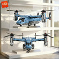 KAVOWORLD 1486PCS Military V-22 Transport Aircraft Helicopter Building Blocks Se