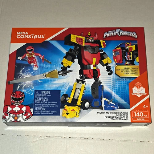 Mega Construx Power Rangers Mighty Morphin Megazord Set DPK78 - 100% Brand New