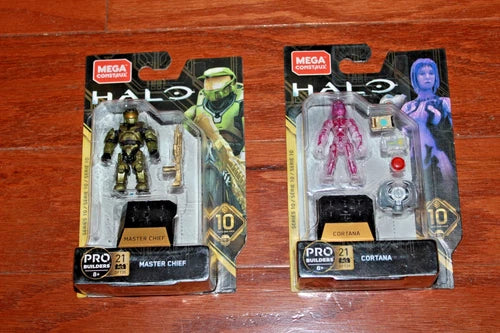 Mega Construx Halo Heroes Series 10 Master Chief and Cortana - New, Sealed!
